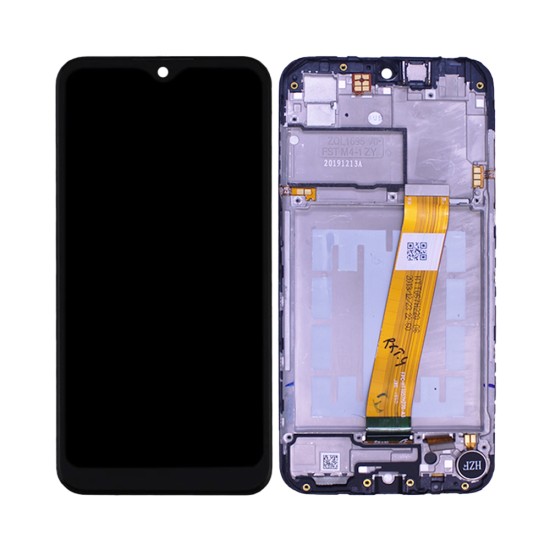 Touch+Display+Frame Samsung Galaxy A01 2020/A015 (Conector Pequeno) Service Pack Preto